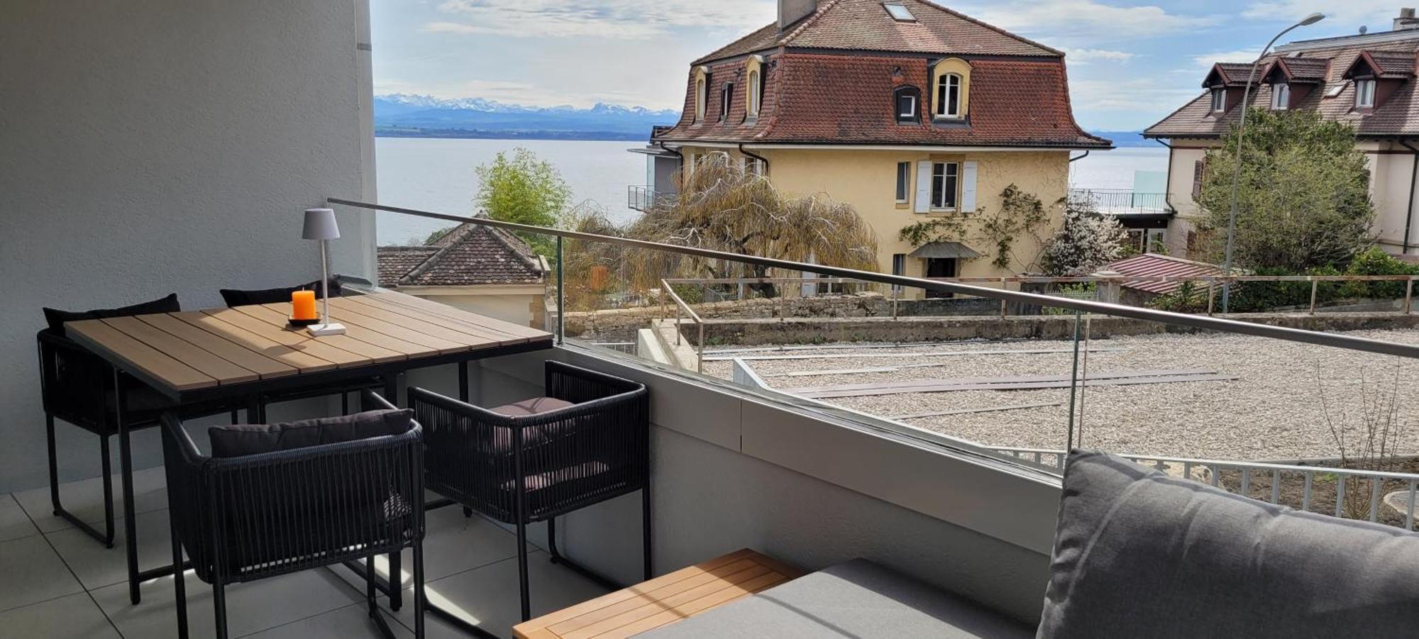 Studio Avant-Scene Aparthotel Neuchâtel Buitenkant foto